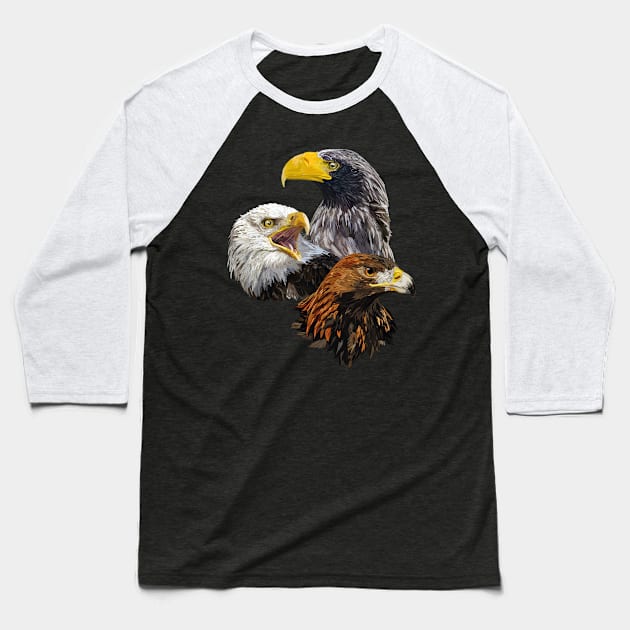 Bird of prey Baseball T-Shirt by obscurite